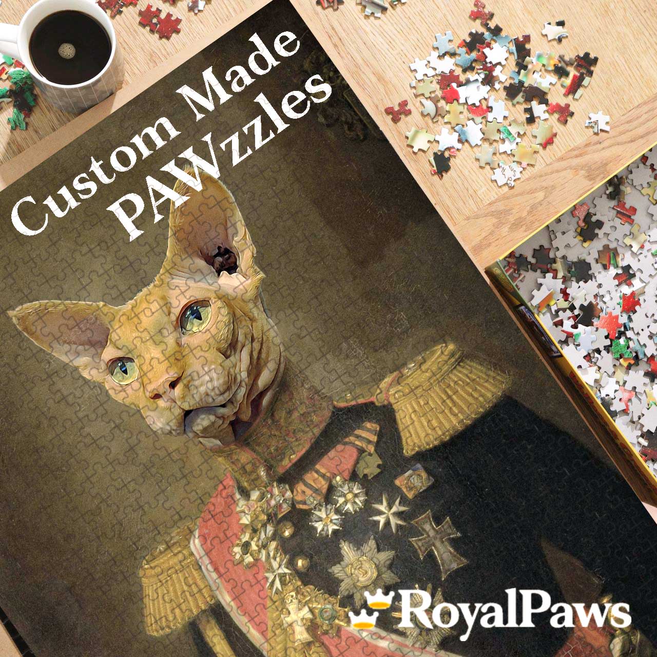 300 Piece Pawzzle (A2) - Royal Paws