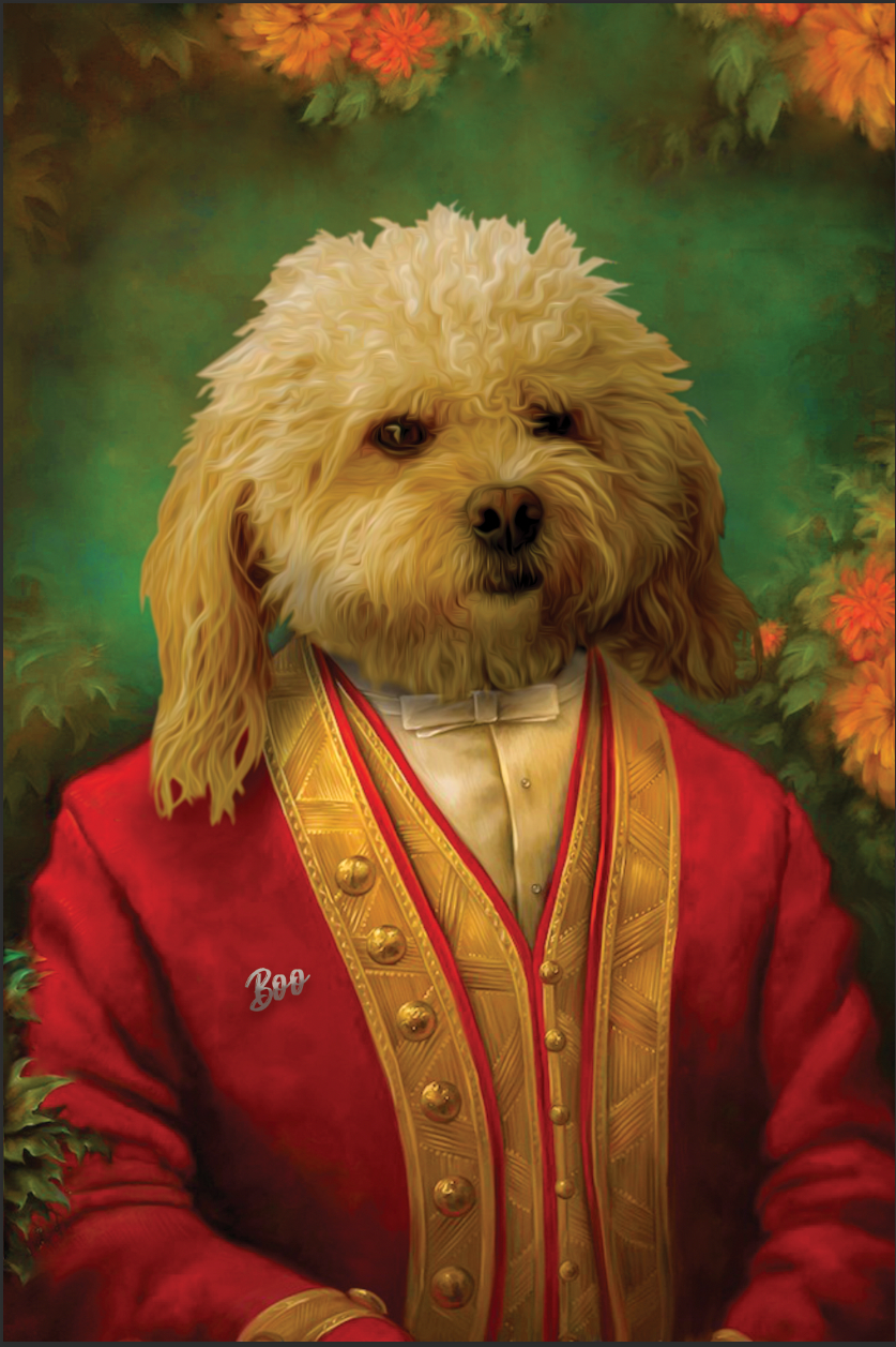 The Master - Royal Paws - Customized pet portrait