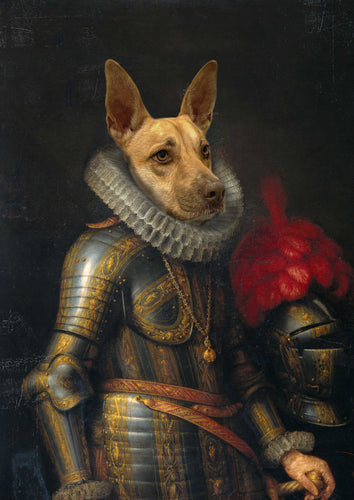 The Knight - Royal Paws - Customized pet portrait