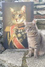 Load image into Gallery viewer, The Colonel - Royal Paws. Customized pet portrait 
