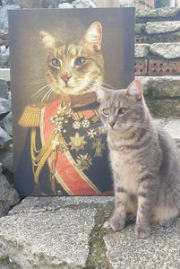 The Colonel - Royal Paws. Customized pet portrait 