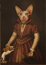 Load image into Gallery viewer, Your Highness - Royal Paws - Customized pet portrait
